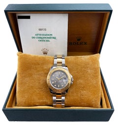 Rolex Yacht-Master 68623 Midsize Silver Dial Watch Box Papers