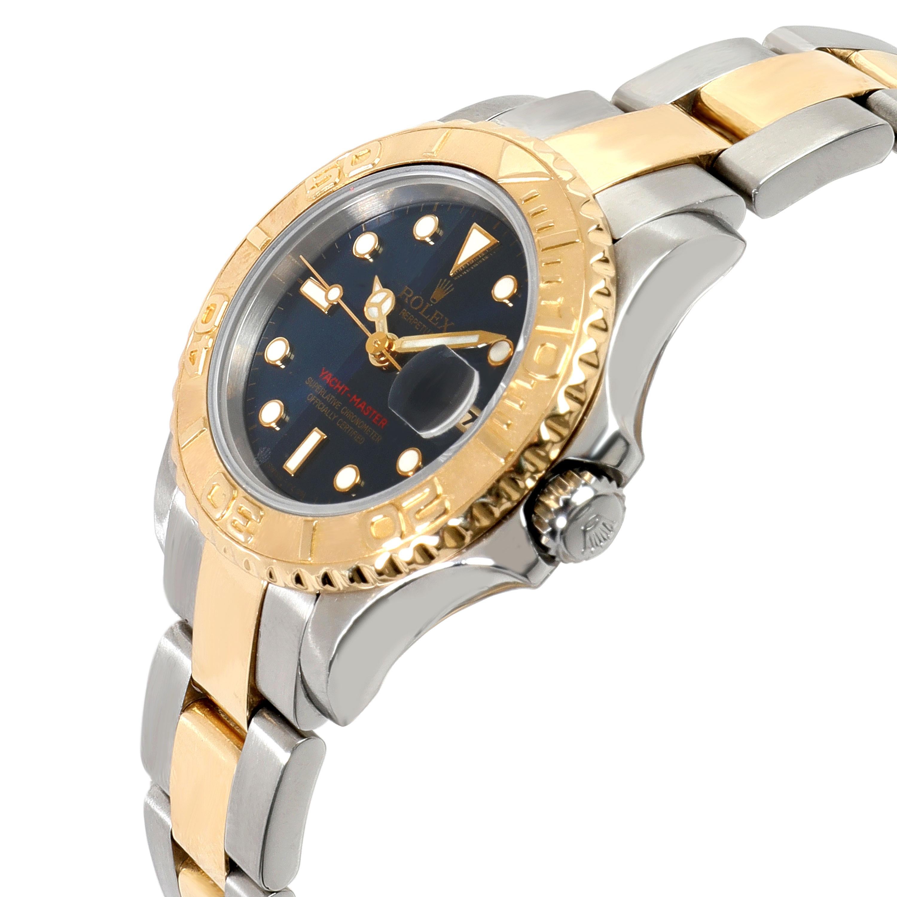Rolex Yacht-Master 69623 Damenuhr aus 18kt Edelstahl/Gelbgold im Zustand „Hervorragend“ in New York, NY