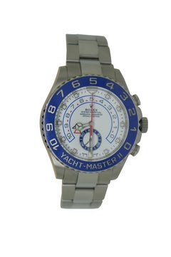 Rolex Yacht-Master II 116680 Blue Ceramic Bezel Steel Automatic Watch Box 44mm