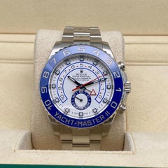 Rolex Yacht-Master II 116680 Command Bezel White Dial Steel Automatic Mens Watch