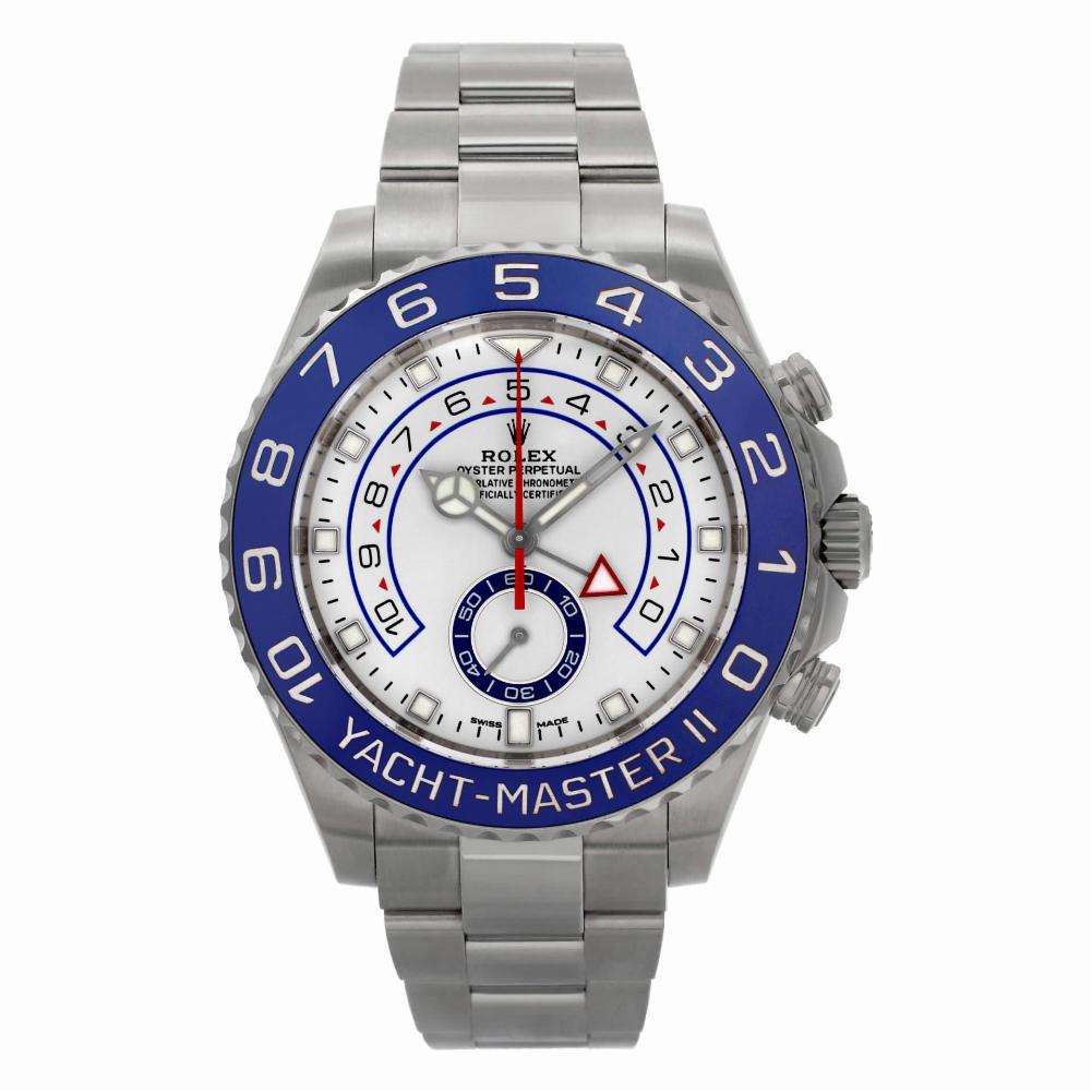 Rolex Yacht-Master II Reference #:116680. Gents Rolex Yacht-Master II in stainless steel with ceramic bezel. Auto w/ subseconds and regatta countdown. With box and papers. Ref 116680. Circa: 2017. Fine Pre-owned Rolex Watch. Certified preowned Sport
