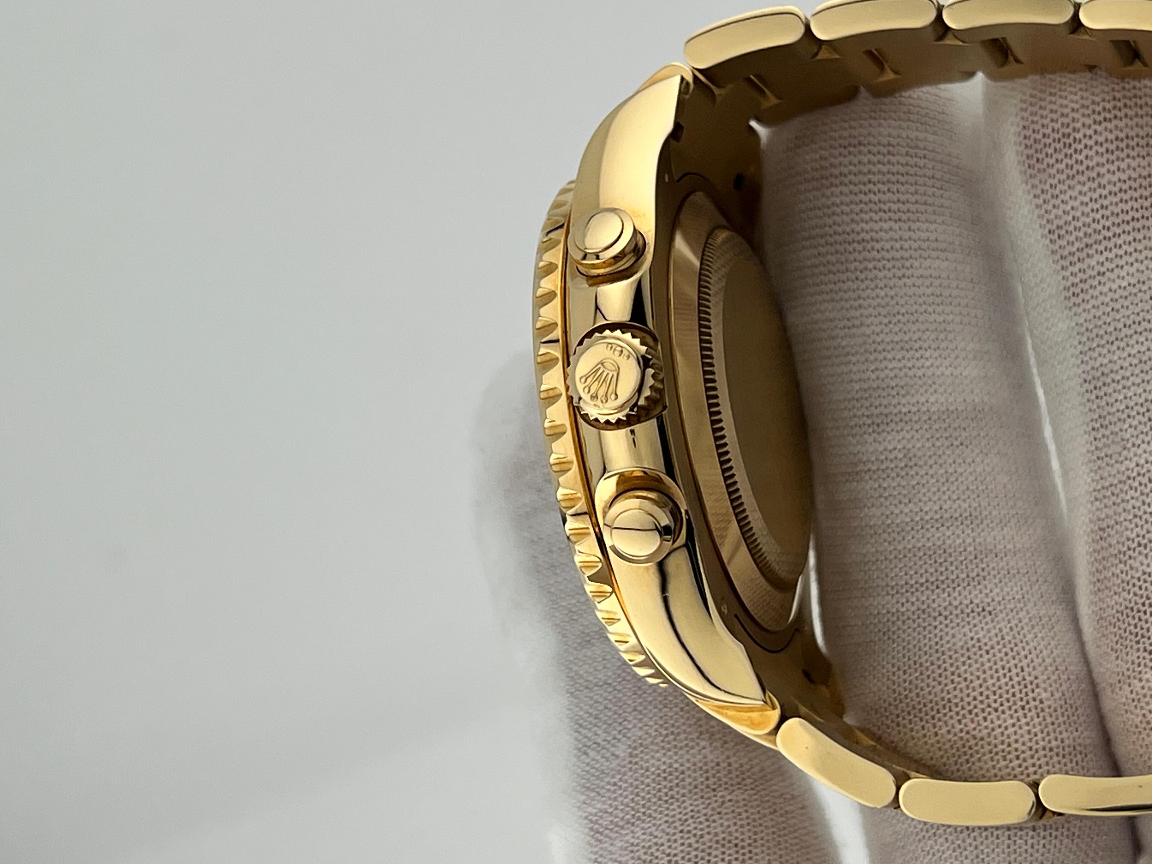Rolex Yacht Master II 116688 Oro Amarillo 18K Cerámica Azul 44mm Caja Papel 2022 en venta 4