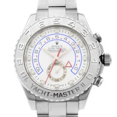 Rolex Yacht-Master II 18 Karat White Gold Platinum Automatic Men's Watch 116689