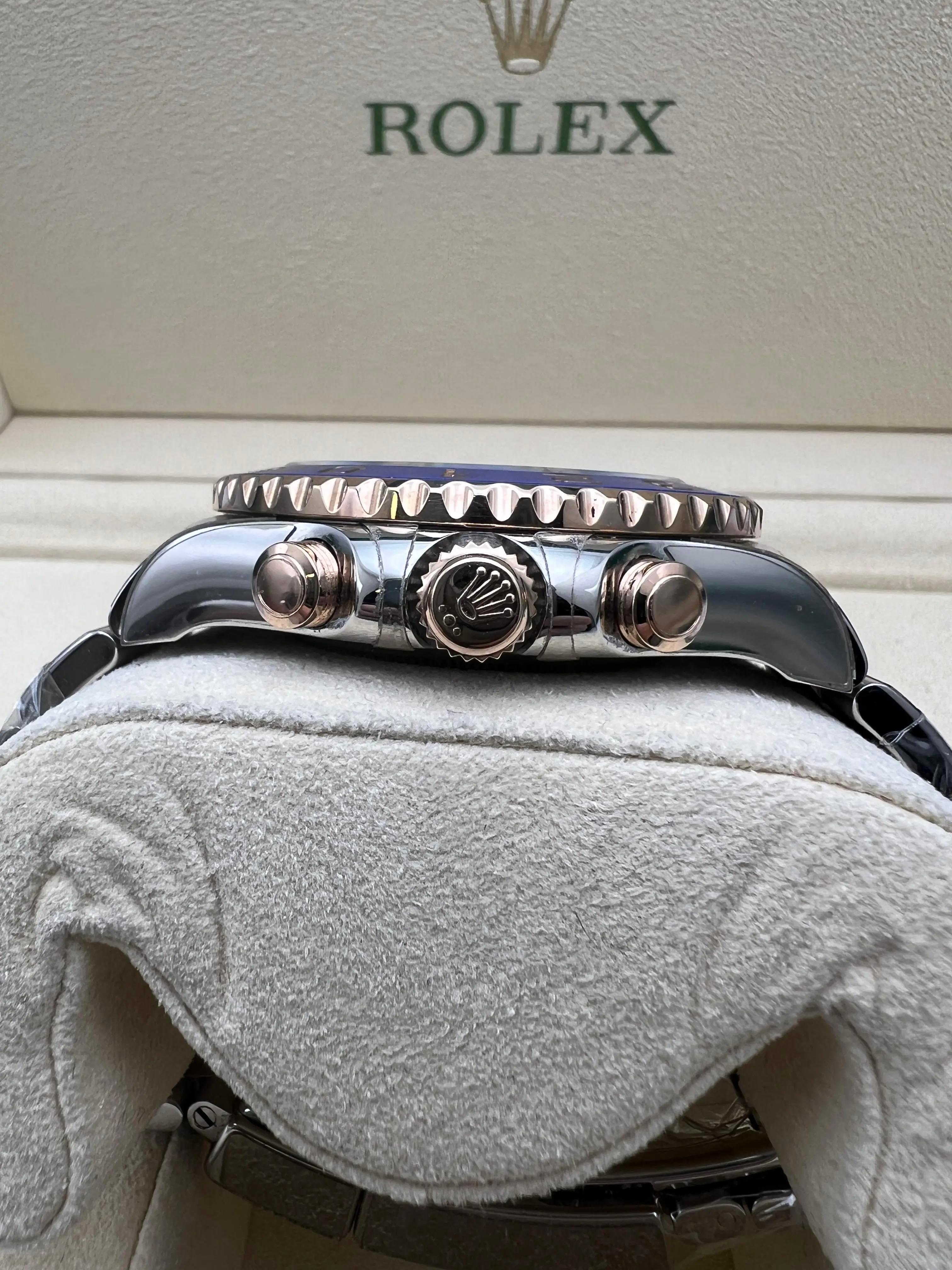 Rolex Yacht-Master II 44mm 116681 18K Rose & Steel Mercedes Hands Box Papers in vendita 5