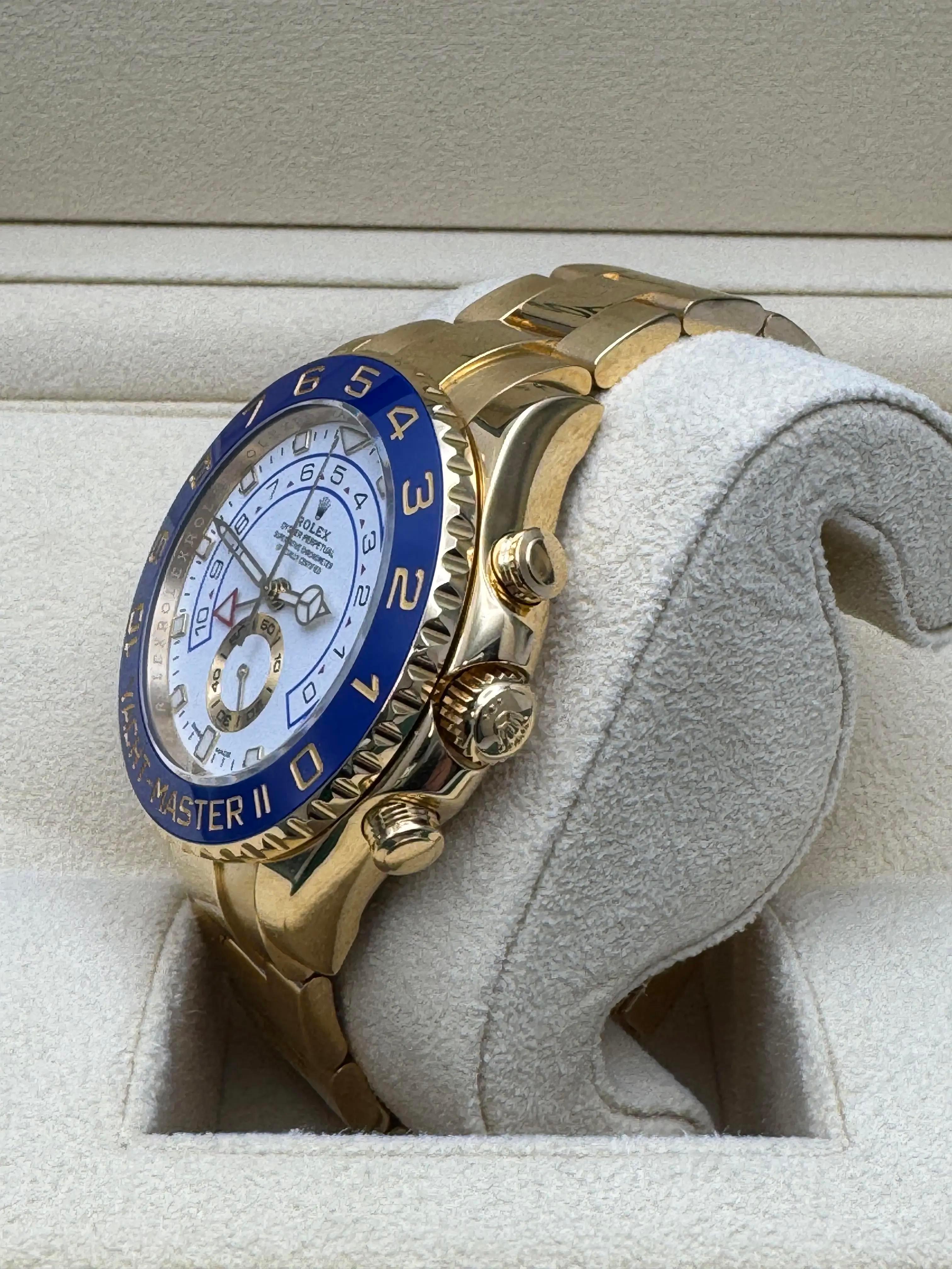 Rolex Yacht-Master II 44mm 116688 18K Solid Gold New Mercedes Hands Box Papers For Sale 6