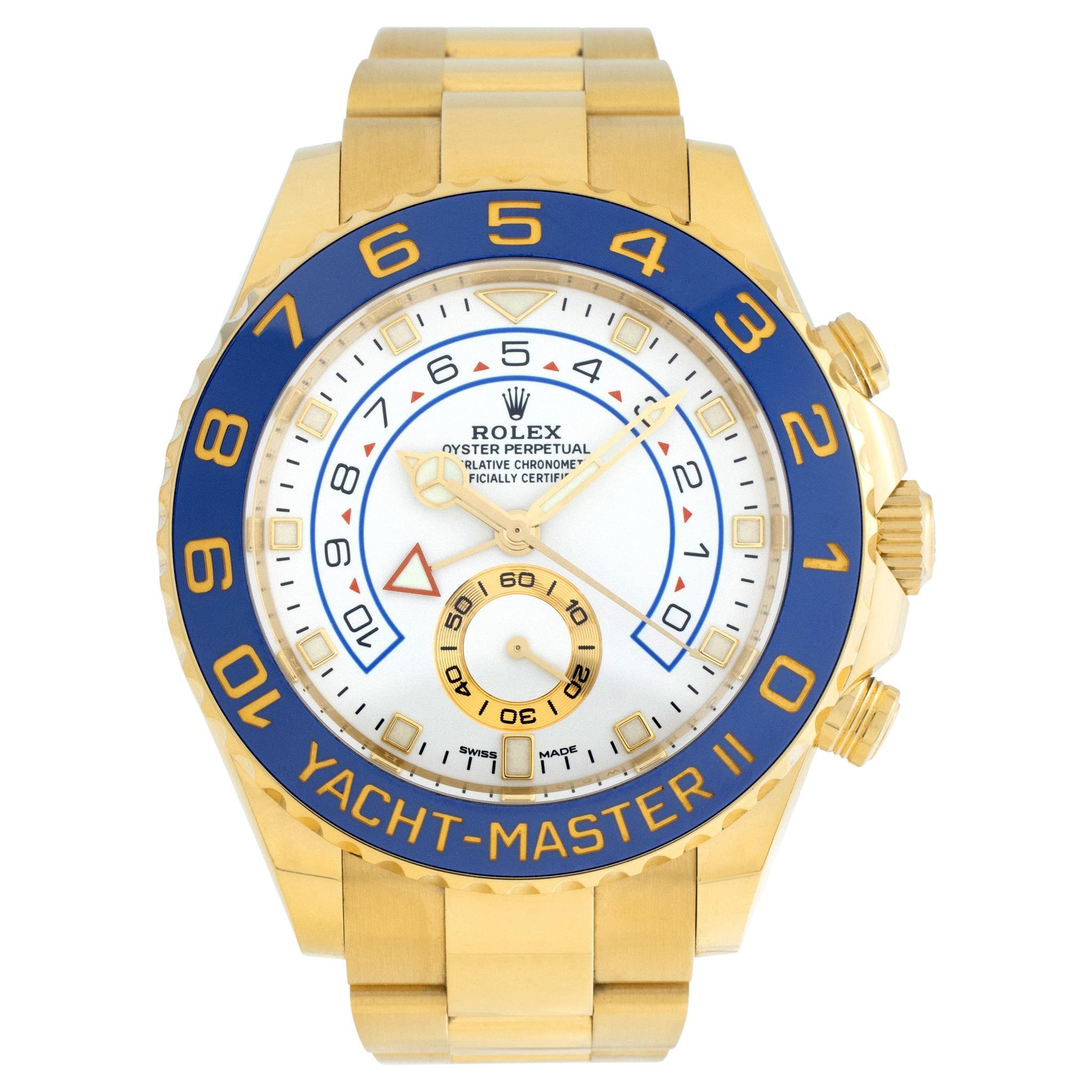 Rolex Yacht-Master II 18k Yellow Gold Wristwatch Ref 116688