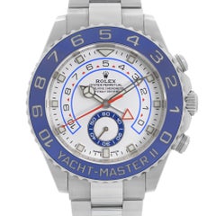 Rolex Yacht-Master II Acciaio Ceramico Quadrante Bianco Orologio Automatico Uomo 116680