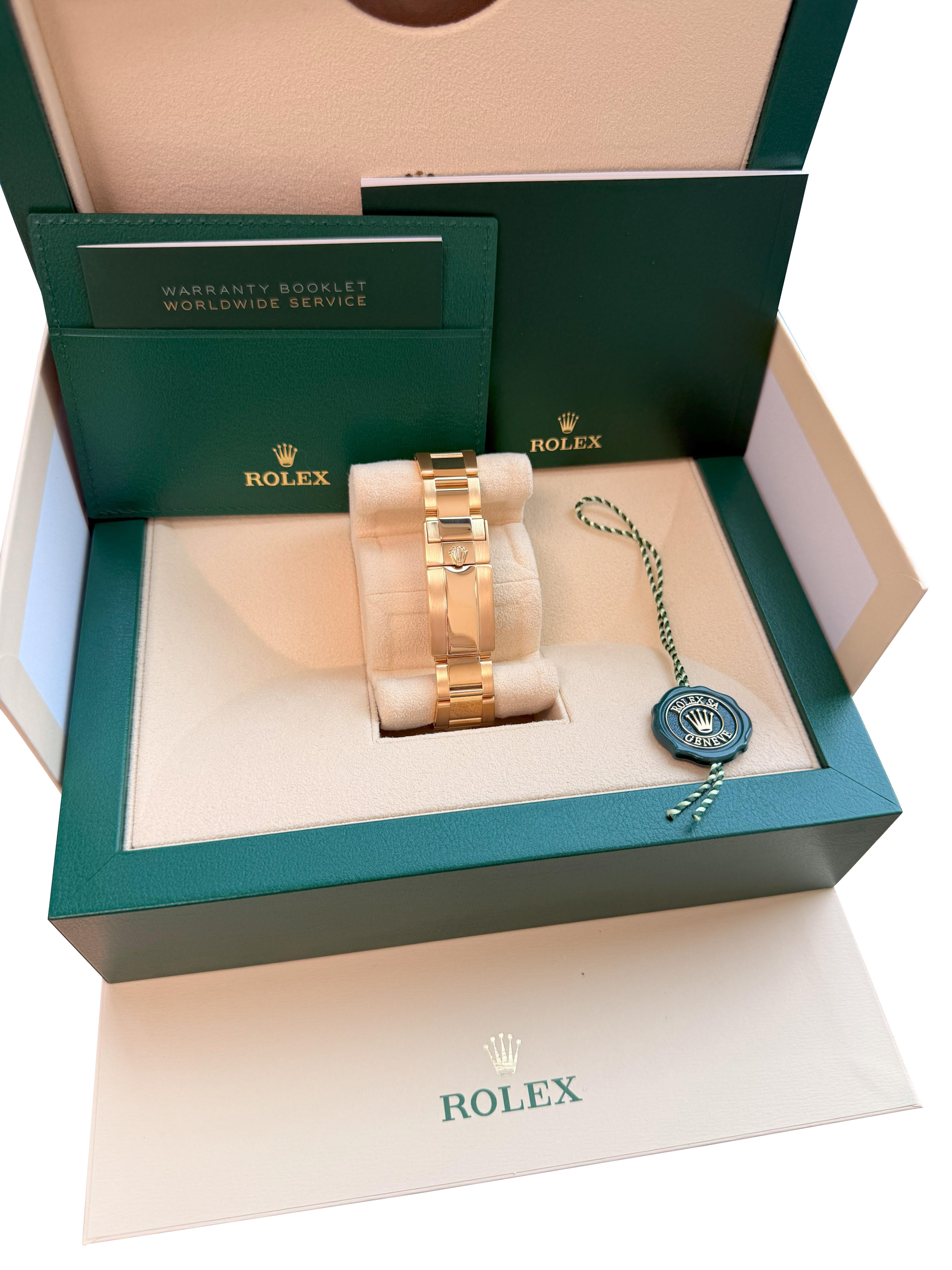Rolex Yacht-Master II 44mm Chronograph Yellow Gold Oyster Bracelet Watch 116688 For Sale 13