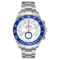 Rolex Yacht-Master II 44mm Mercedes Hands Steel Blue Ceramic Bezel Watch 116680 Rolex Yacht-Master II 44mm Mercedes Hands Steel Blue Ceramic Bezel Watch 116680