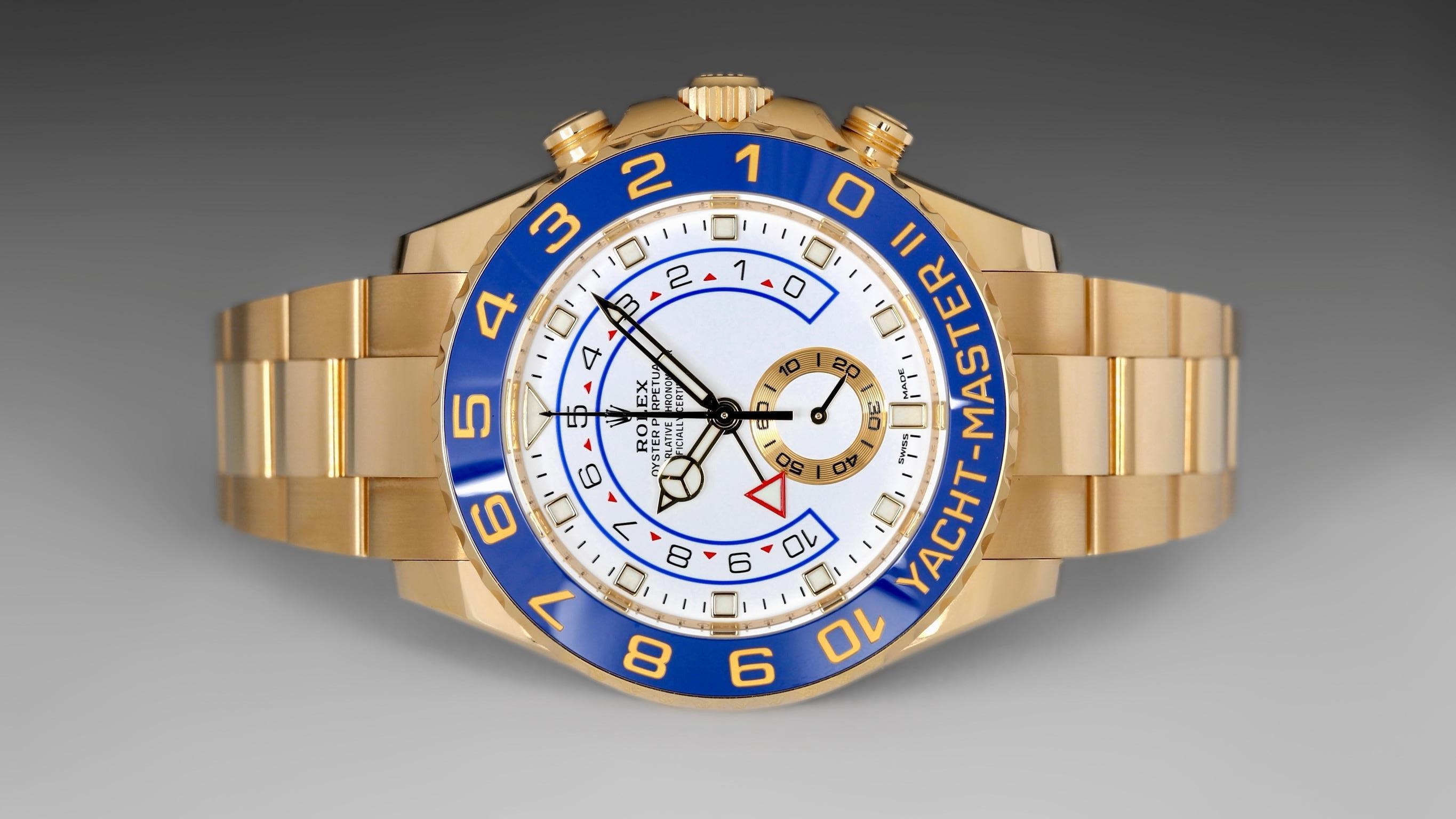 Contemporary Rolex Yacht-Master II 44mm White Dial Gold & Stainless Steel  2023 Style:116681