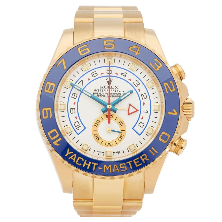 Rolex Yacht-Master II Chronograph 18 Karat Yellow Gold 116688 at 1stDibs