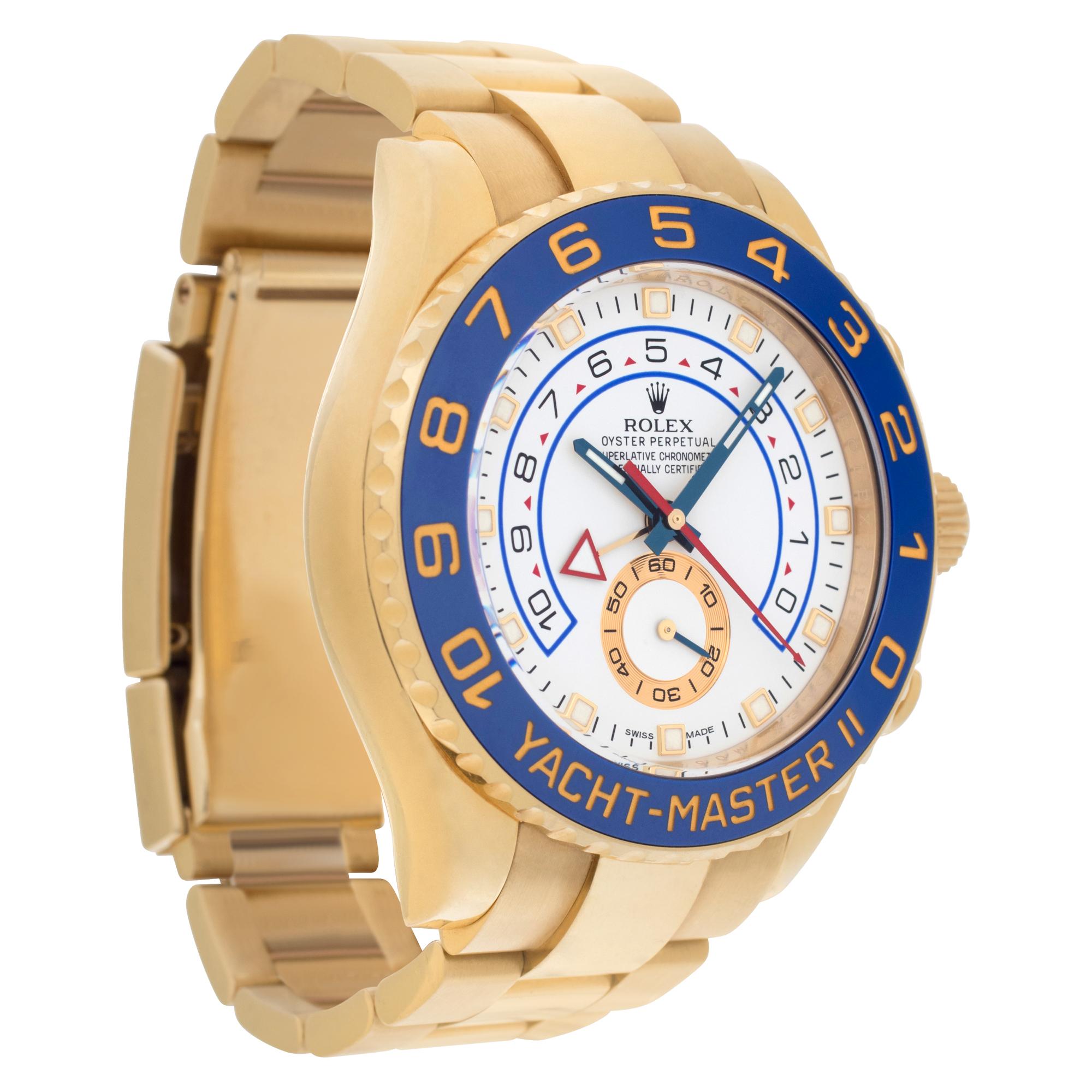 Rolex Yacht-Master II in 18k Yellow Gold Ref. 116688 In Excellent Condition In Surfside, FL