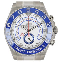 Used Rolex Yacht-Master II Stainless Steel 116680 Oyster Bracelet Watch Unworn