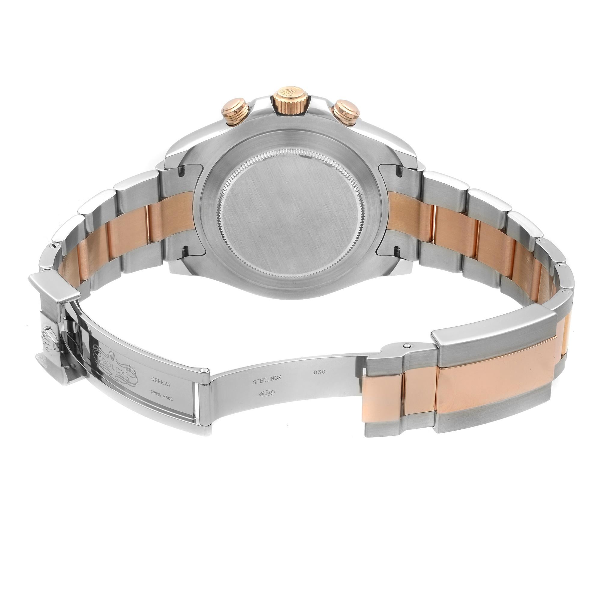 Rolex Yacht-Master II Acciaio Oro Rosa 18 Carati Quadrante Bianco Orologio da Uomo 116681WASO in vendita 2