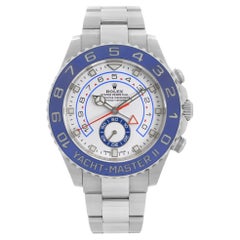 Used Rolex Yacht-Master II Steel Command Bezel White Dial Automatic Mens Watch 116680