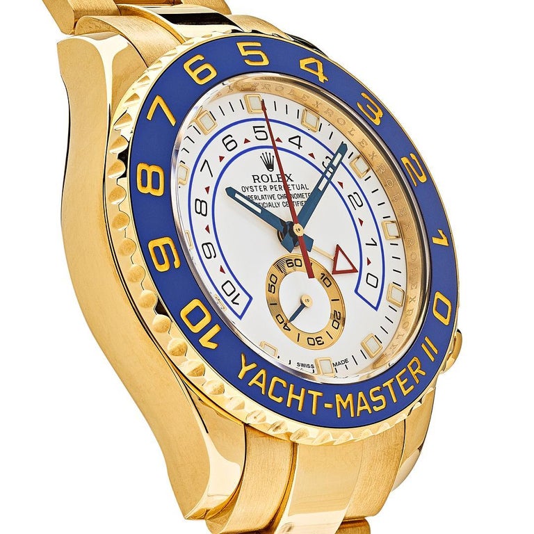 civile Mysterium drag Rolex Yacht-Master II Yellow Gold, White Dial 116688, 2009 For Sale at  1stDibs | rolex yacht-master gold price, yacht master 2 gold price, yacht  master rolex gold