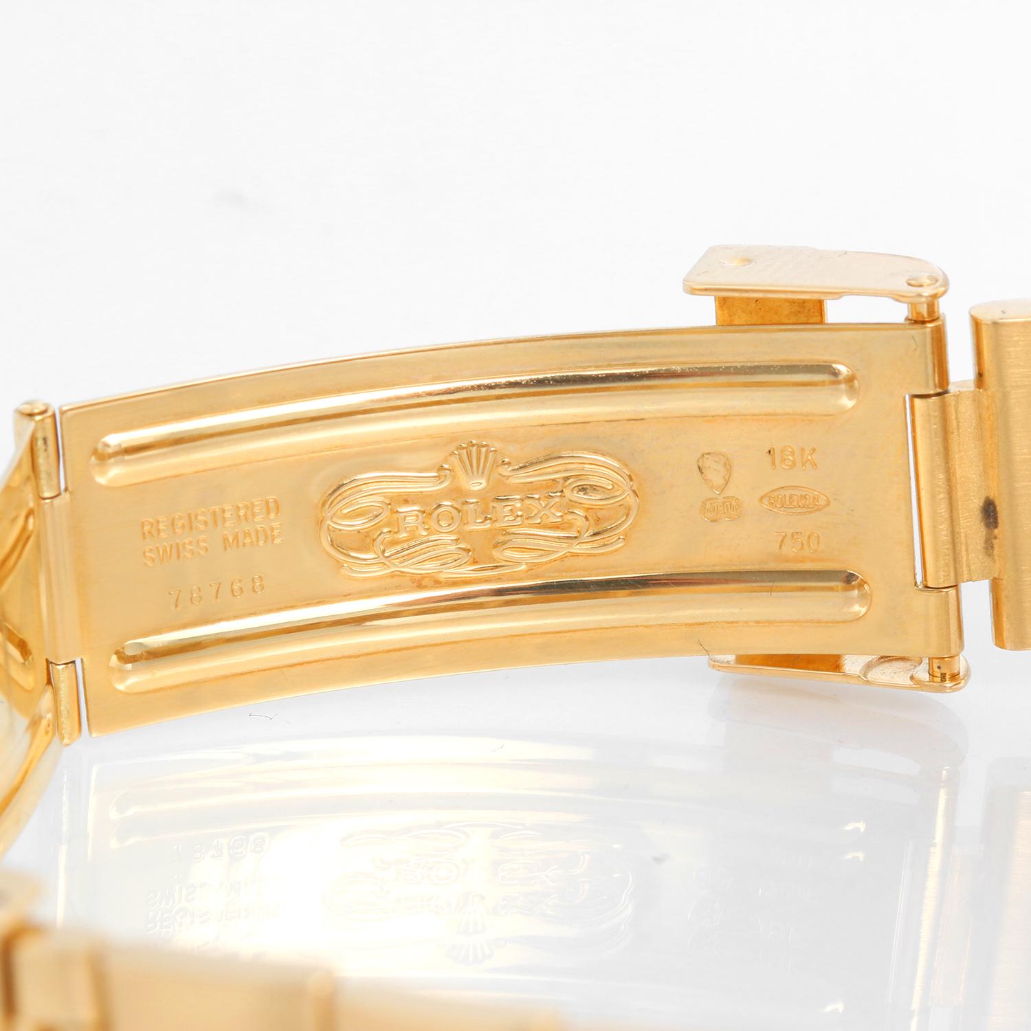 Montre Rolex Yacht-Master en or jaune 18 carats pour hommes 16628 en vente 4