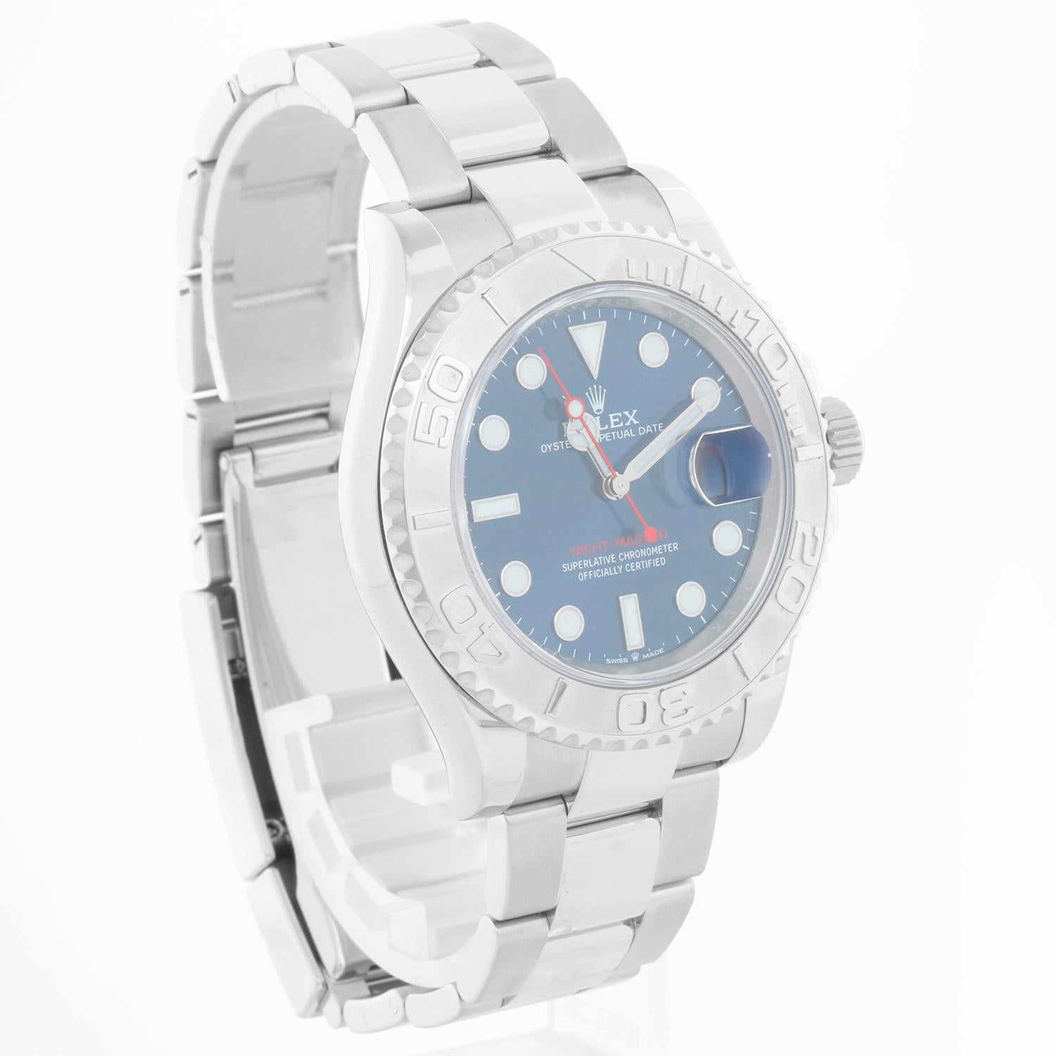 Rolex Yacht-Master Men's Stainless Steel Watch 126622 In Excellent Condition For Sale In Dallas, TX