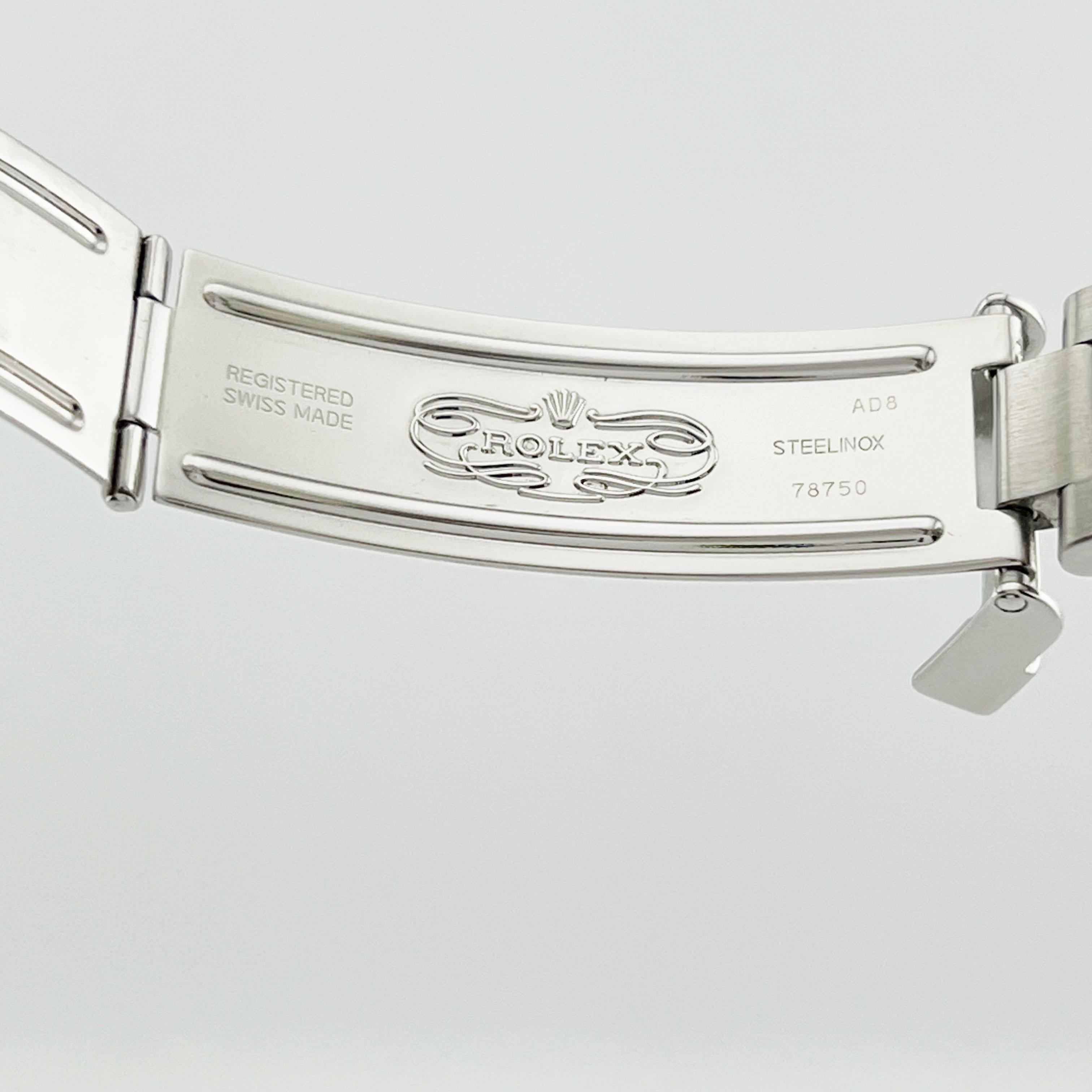 Rolex Yacht Master Midsize 168622 35mm Silber Zifferblatt Stahl Platin Box Papier für Damen oder Herren im Angebot