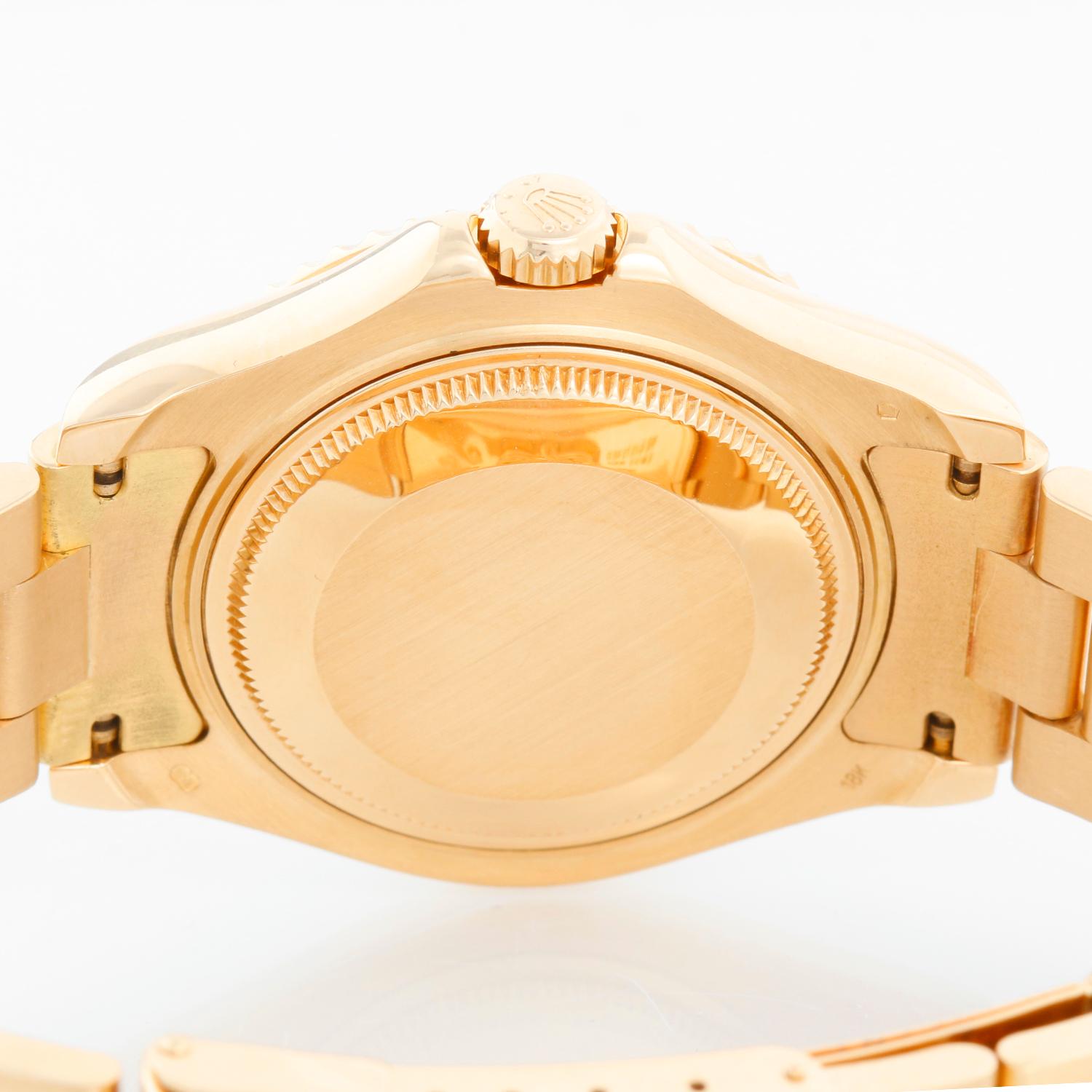 Rolex Yacht-Master Midsize Men's/Ladies 18k Gold Watch 68628 For Sale 2