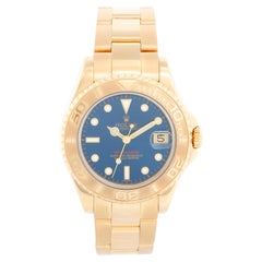 Used Rolex Yacht-Master Midsize Men's/Ladies 18k Gold Watch 68628