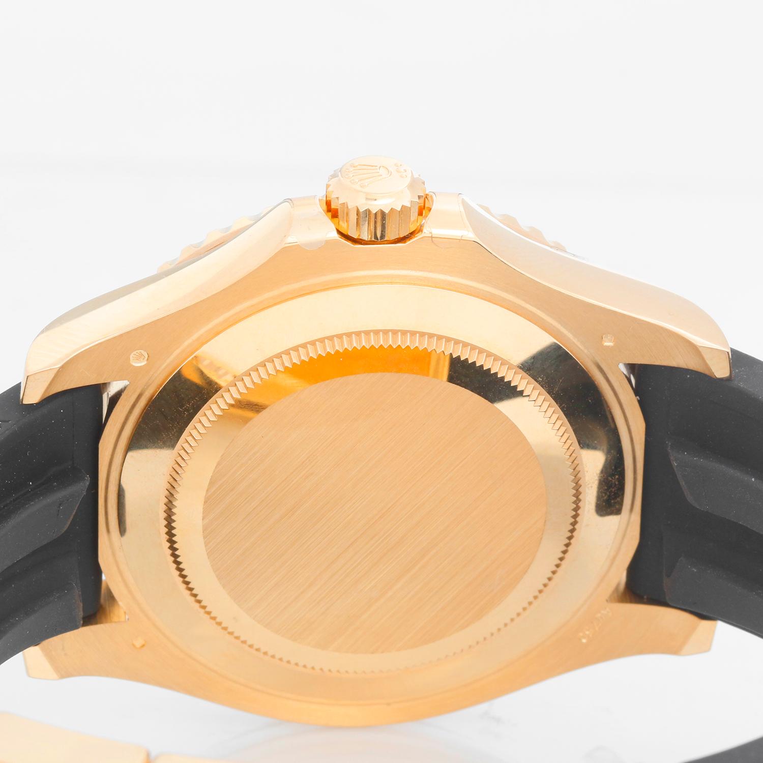 Rolex Yacht-Master Oysterflex 18k Yellow Gold Men's Watch 226658 1