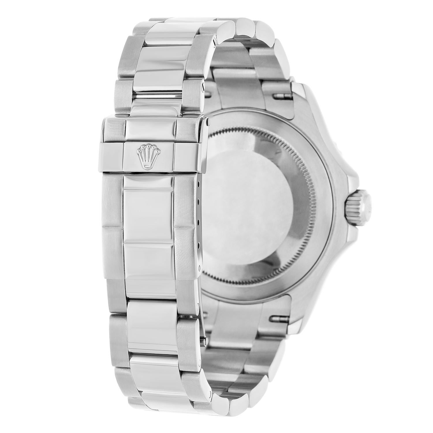 Rolex Yacht-Master Platinum Bezel 40mm Automatic Oyster Watch 16622 2008 B/P en vente 3