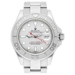 Used Rolex Yacht-Master Platinum Bezel 40mm Automatic Oyster Watch 16622 2008 B/P
