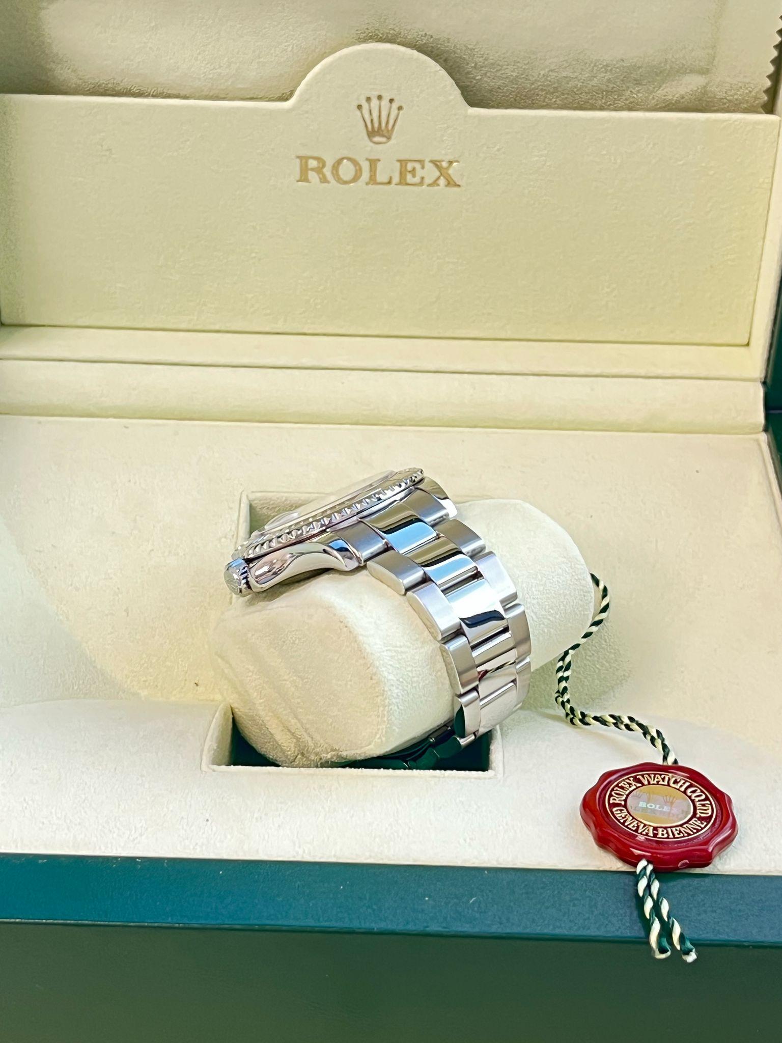 Rolex Yacht-Master Platinum Dial Bi-Directional Bezel Steel Men's Watch 16622 For Sale 9