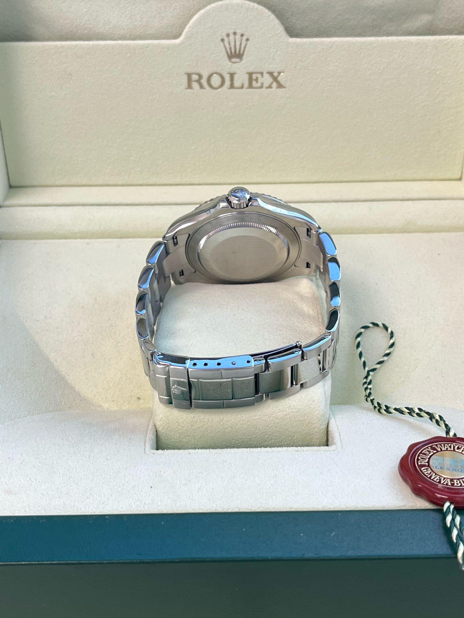 Rolex Yacht-Master Platinum Dial Bi-Directional Bezel Steel Men's Watch 16622 For Sale 13