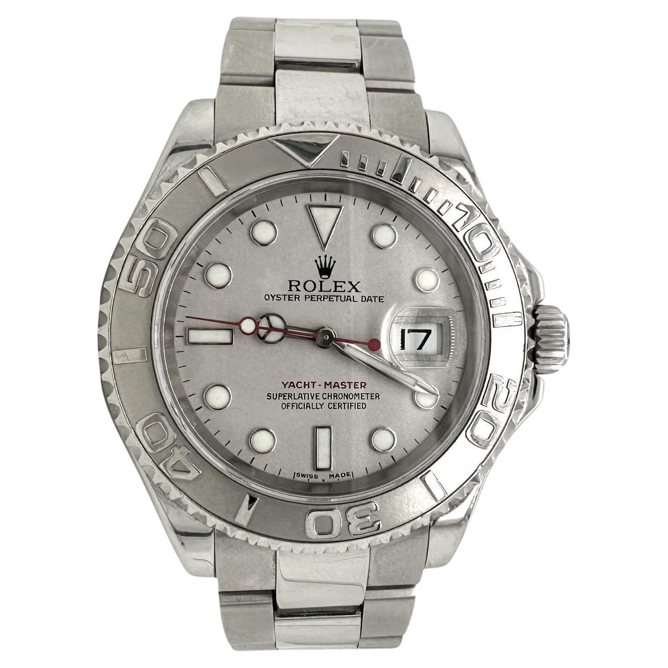 Rolex Yacht Master Ref. 16622 Edelstahl Platin Lünette 40mm Uhr