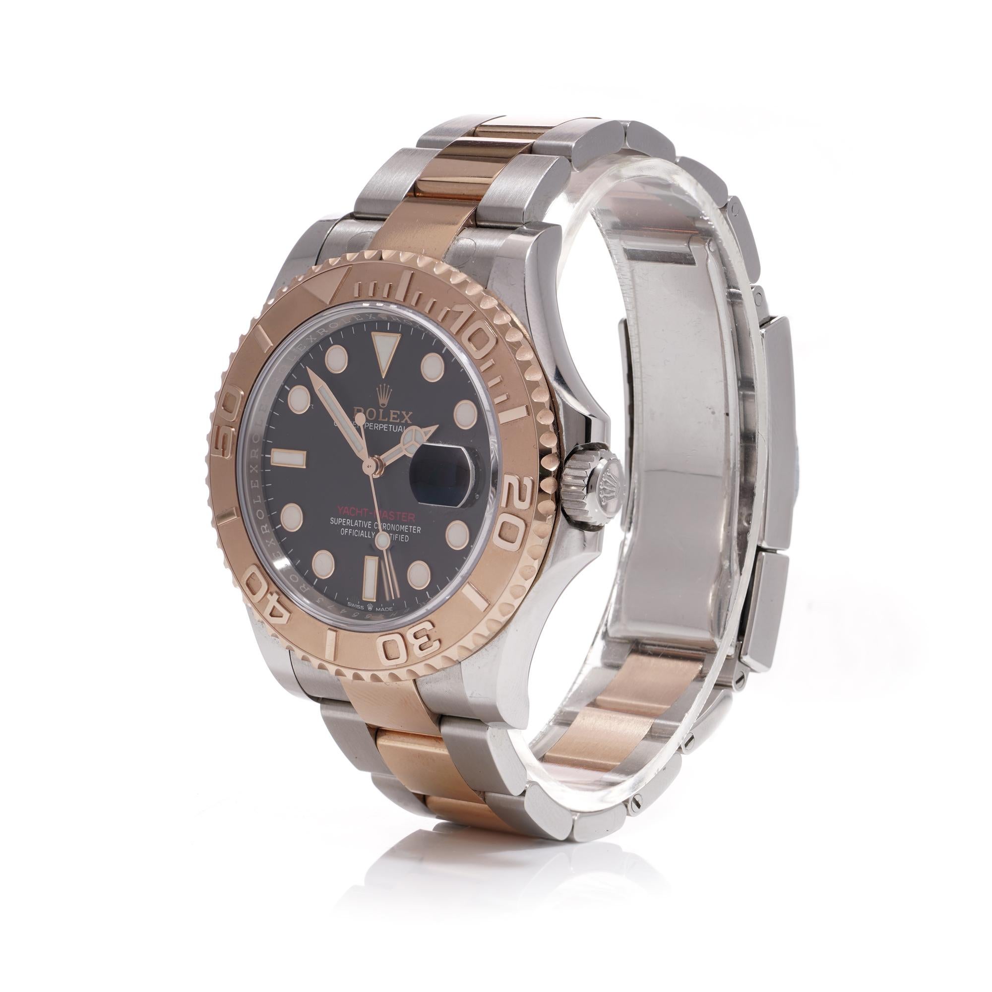 rolex oyster perpetual date yacht master rose gold