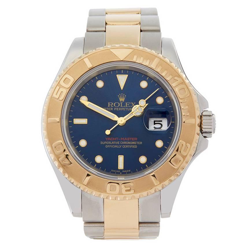 Rolex Yacht-Master Stainless Steel and 18 Karat Yellow Gold Men's 16623