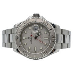 Reloj Rolex Yacht-Master de acero inoxidable con bisel de platino, 40 mm