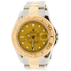 Rolex Yacht-Master Steel 18 Karat Yellow Gold and Champagne Ladies Watch 68623