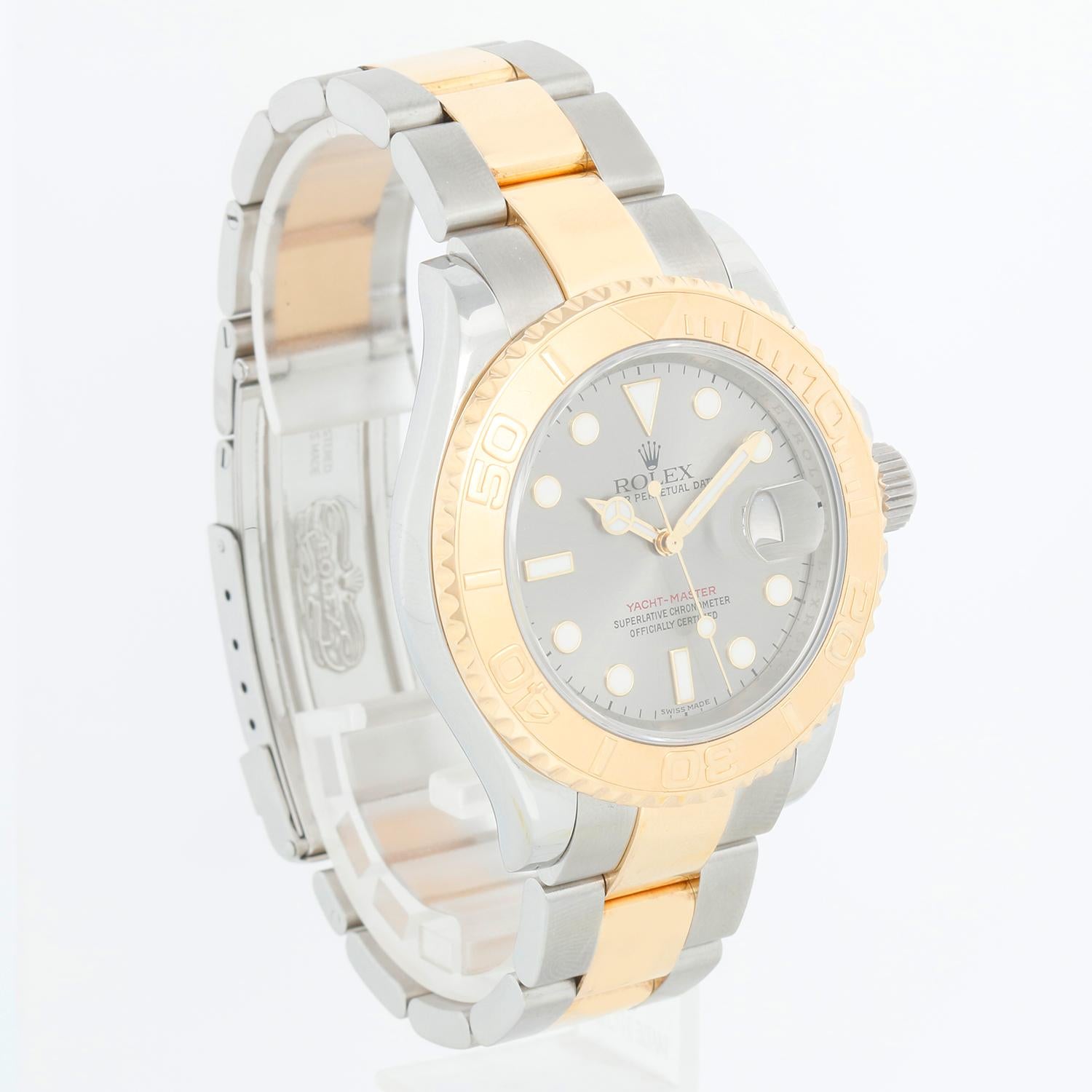 Rolex Yacht-Master Steel and Gold Men's 2-Tone Watch 16623 In Excellent Condition In Dallas, TX