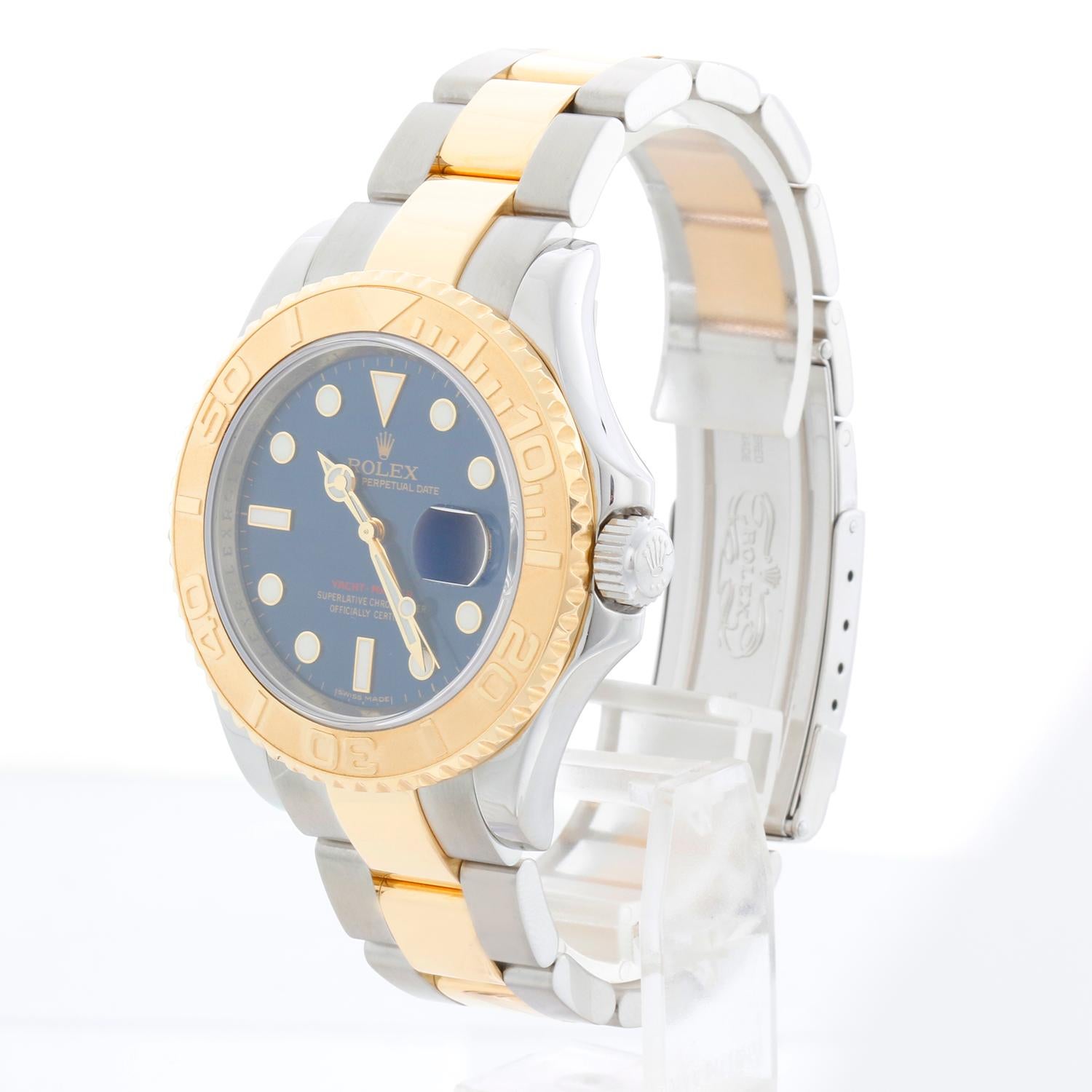 Reloj Rolex Yacht-Master de acero y oro bicolor para hombre 16623 - De cuerda automática, 31 rubíes, Quickset, cristal de zafiro. Yacht-Master. Caja de acero inoxidable con bisel de oro amarillo de 18 quilates; grabado en el bisel interior (40 mm de