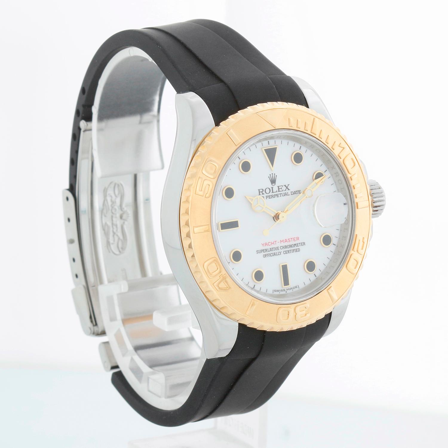 Rolex Yacht-Master Acciaio e Oro Uomo 2-Tone Orologio 16623 In condizioni ottime in vendita a Dallas, TX