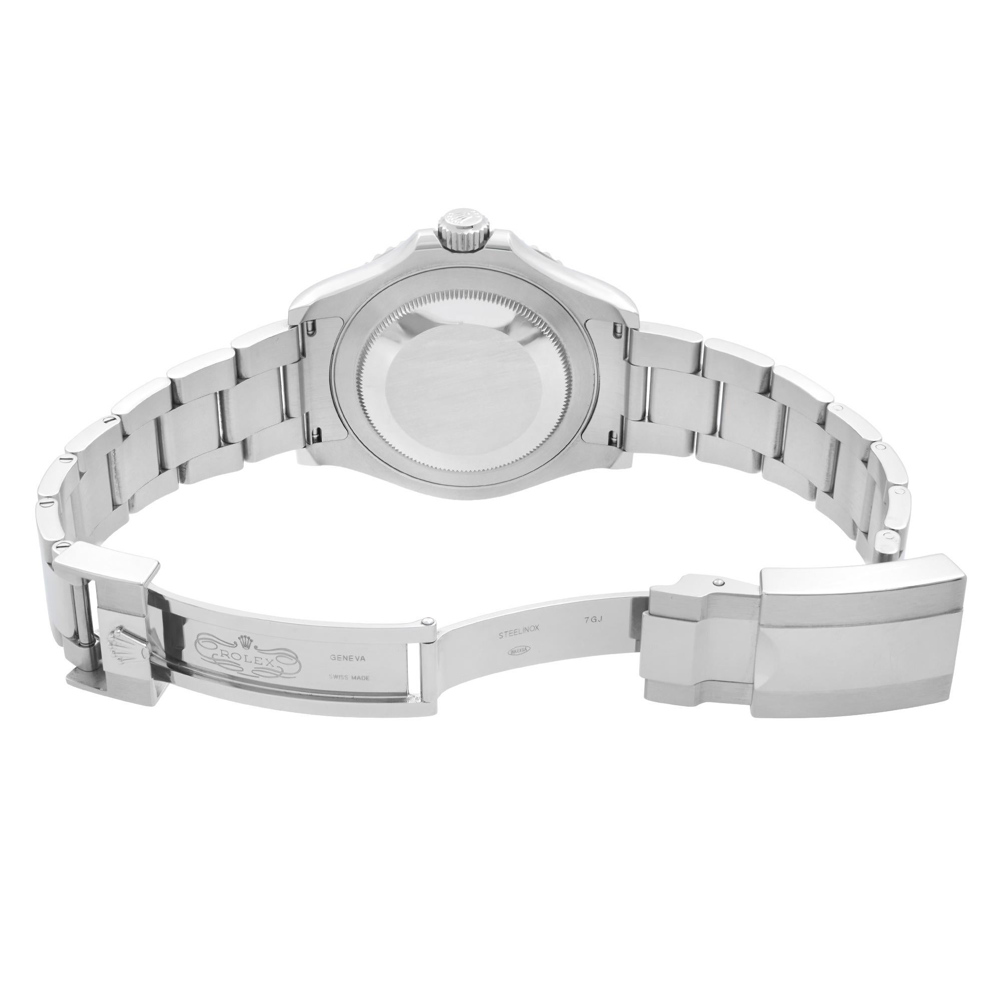 NEW Rolex Yacht-Master Steel Platinum Blue Dial Automatic Mens Watch 126622 en vente 3