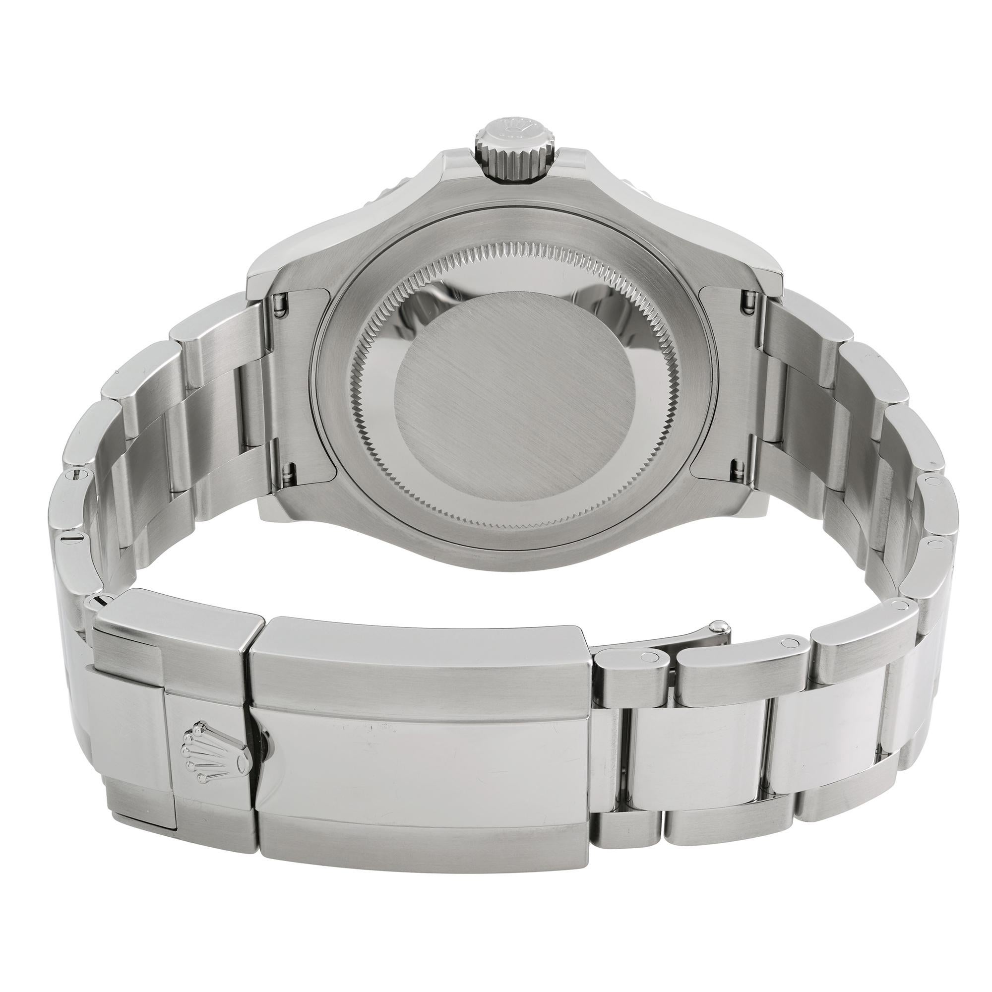 Reloj Rolex Yacht-Master Acero Platino Esfera Azul Oyster Hombre 116622 en venta 2