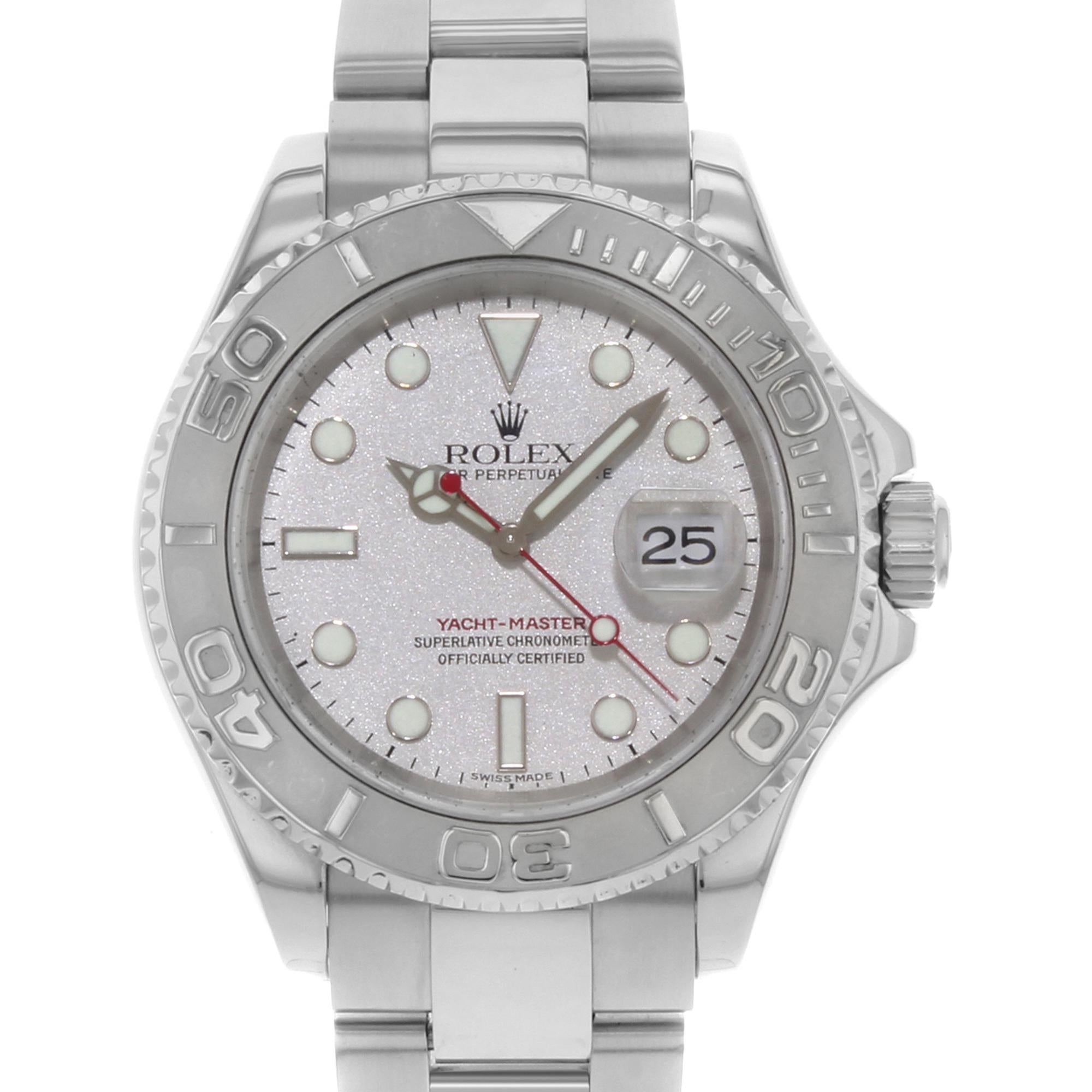 Usato. Buone condizioni. Scatola e documenti. L'orologio è completamente revisionato e funziona correttamente.

🕰 Rolex Yacht-Master 16622

Marchio: Rolex
Model No: Yacht-Master
Model No.: 16622
Reparto: Uomini
Stile: Lusso
Paese/Regione di