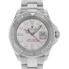 Rolex Yacht-Master Stahl Platin Silber Zifferblatt Automatik Herrenuhr 16622