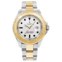 Rolex Yacht-Master Steel Yellow Gold White Dial Automatic Watch 16623