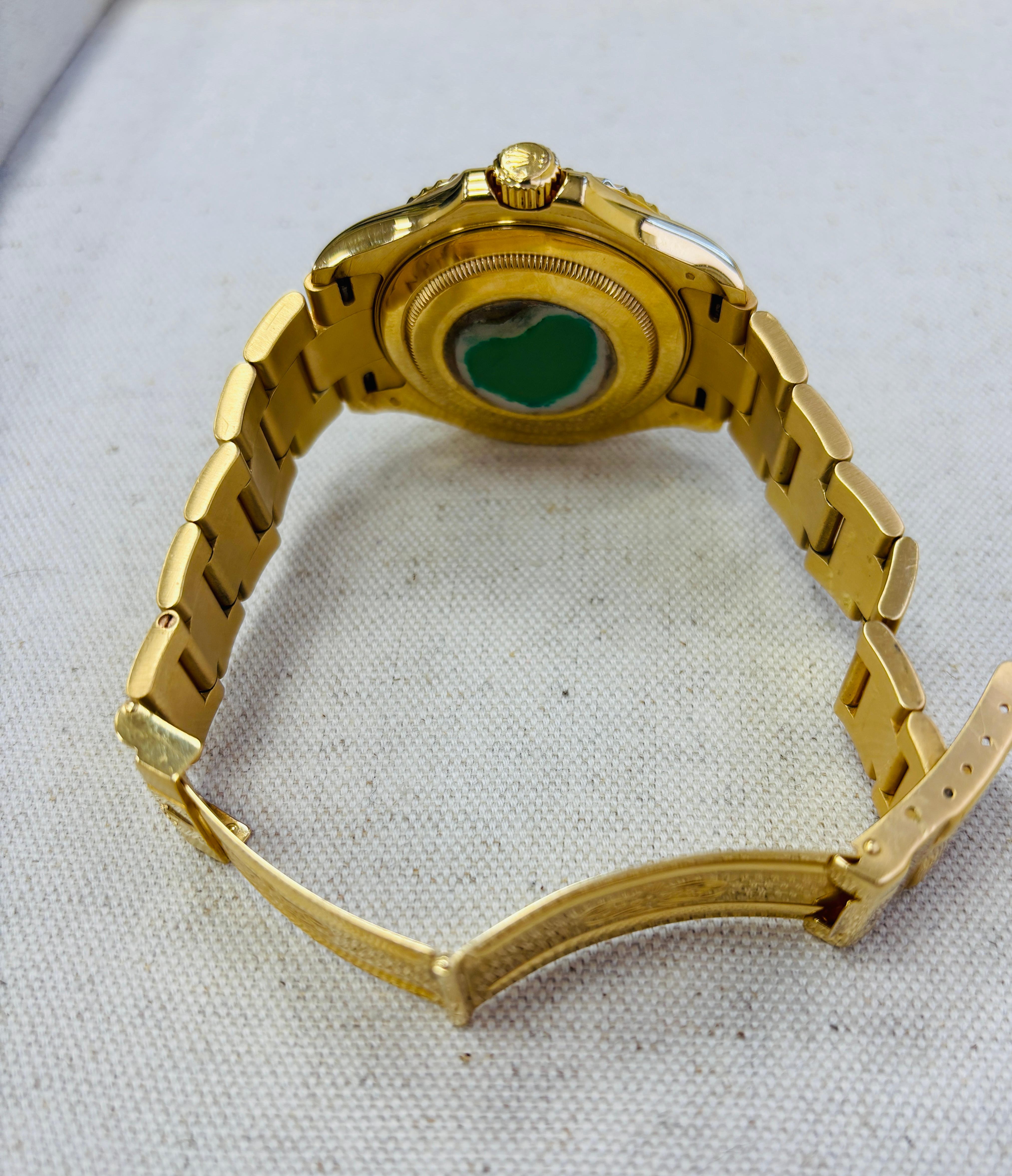 Rolex Yacht-Master White Dial 18K Yellow Gold Watch For Sale 2