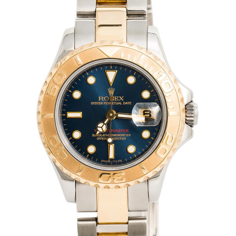 Rolex Yacht-Master 5520, Black Dial Certified Authentic For Sale at 1stDibs