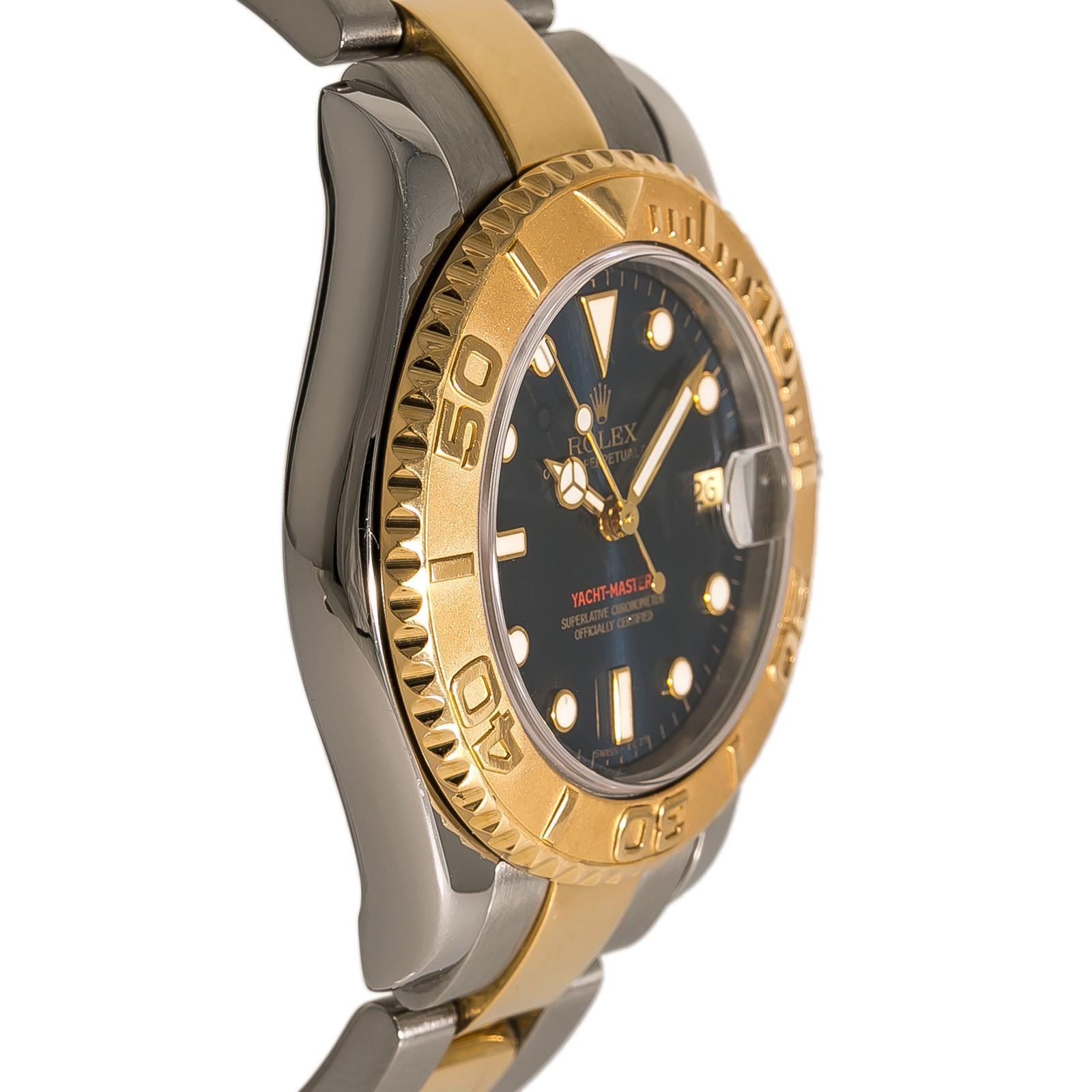 Rolex Yacht-Master 68623, Dial Certified Authentic In Excellent Condition For Sale In Miami, FL