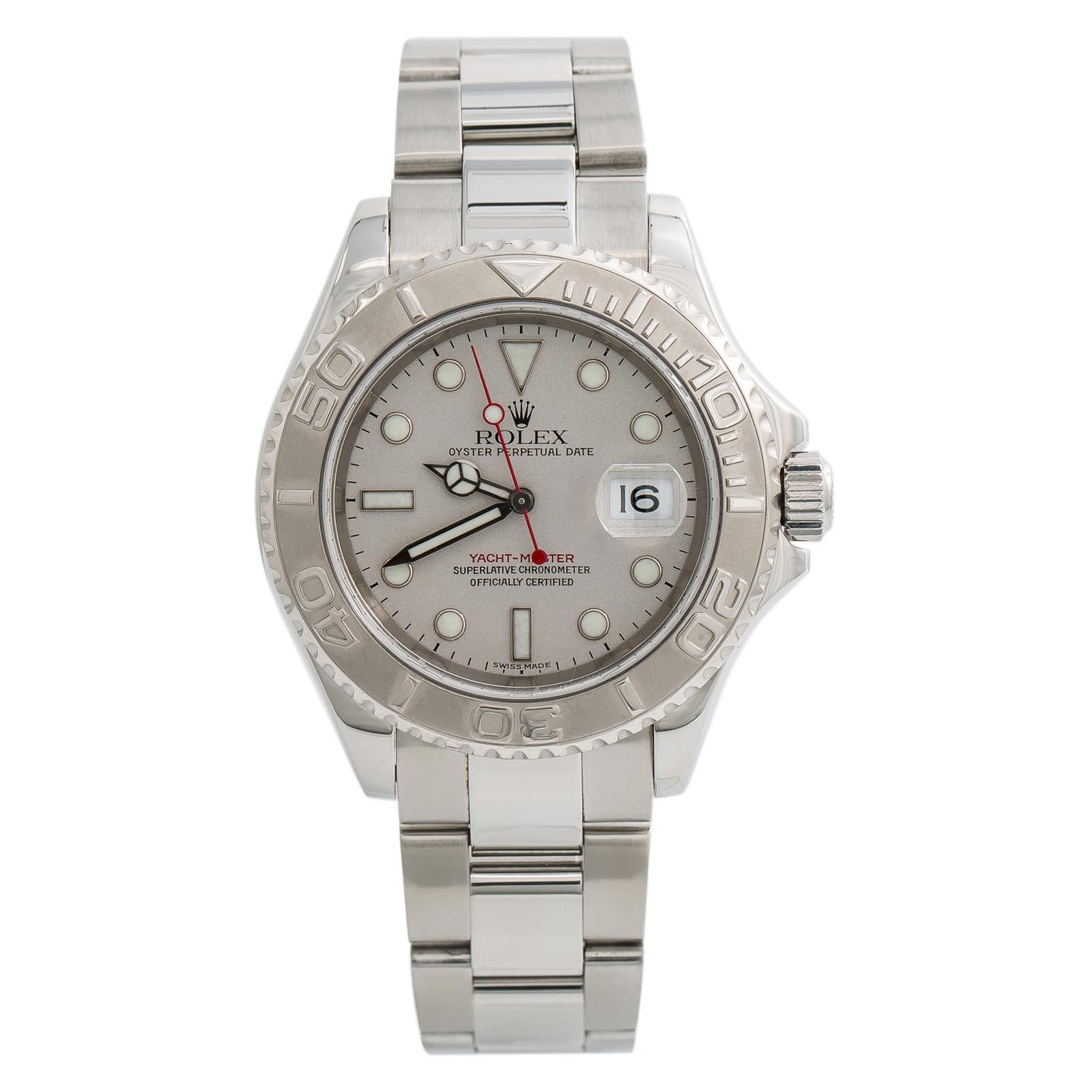 Rolex Yacht-Master 7680, Silver Dial Certified Authentic For Sale