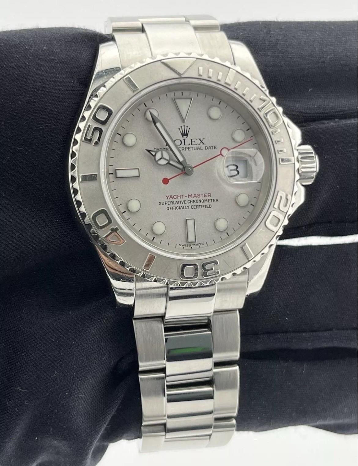 Rolex Yachtmaster 16622 Men's Watch 40mm Platinum Bezel Stainless Steel Oyster 3