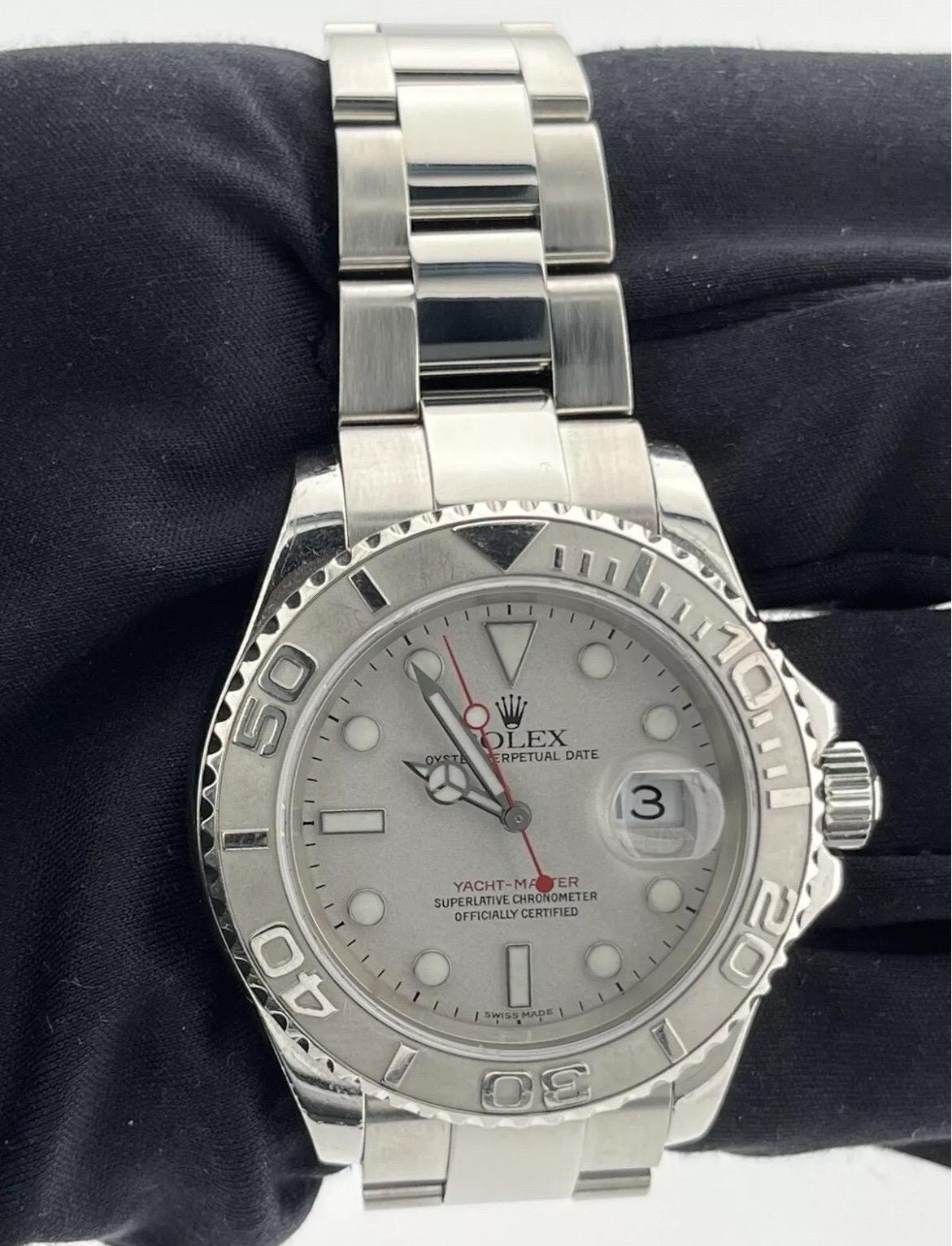 Rolex Yachtmaster 16622 Men's Watch 40mm Platinum Bezel Stainless Steel Oyster 4