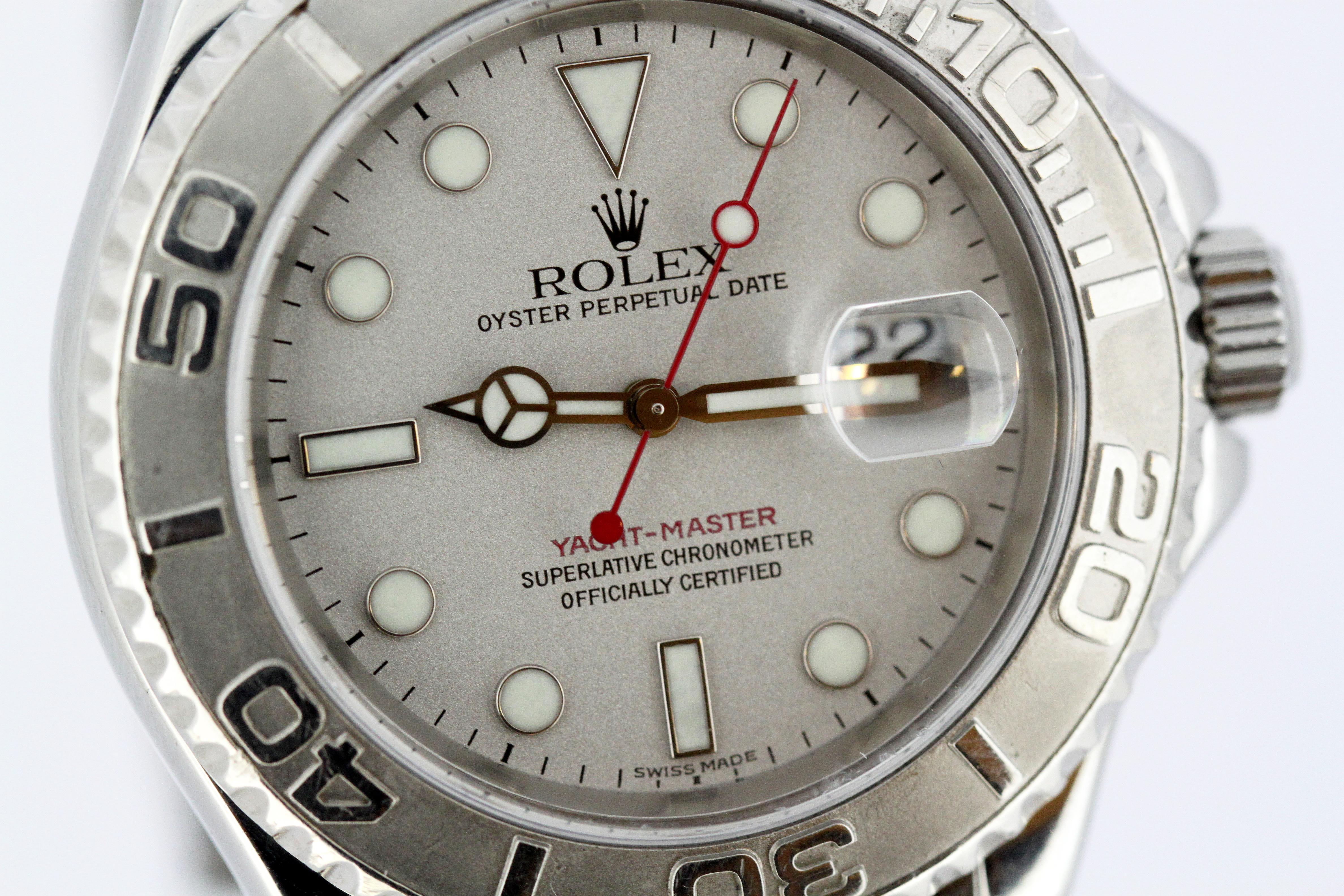 Rolex Yachtmaster 168622 Yacht-Master Men’s Platinum Steel Watch 1